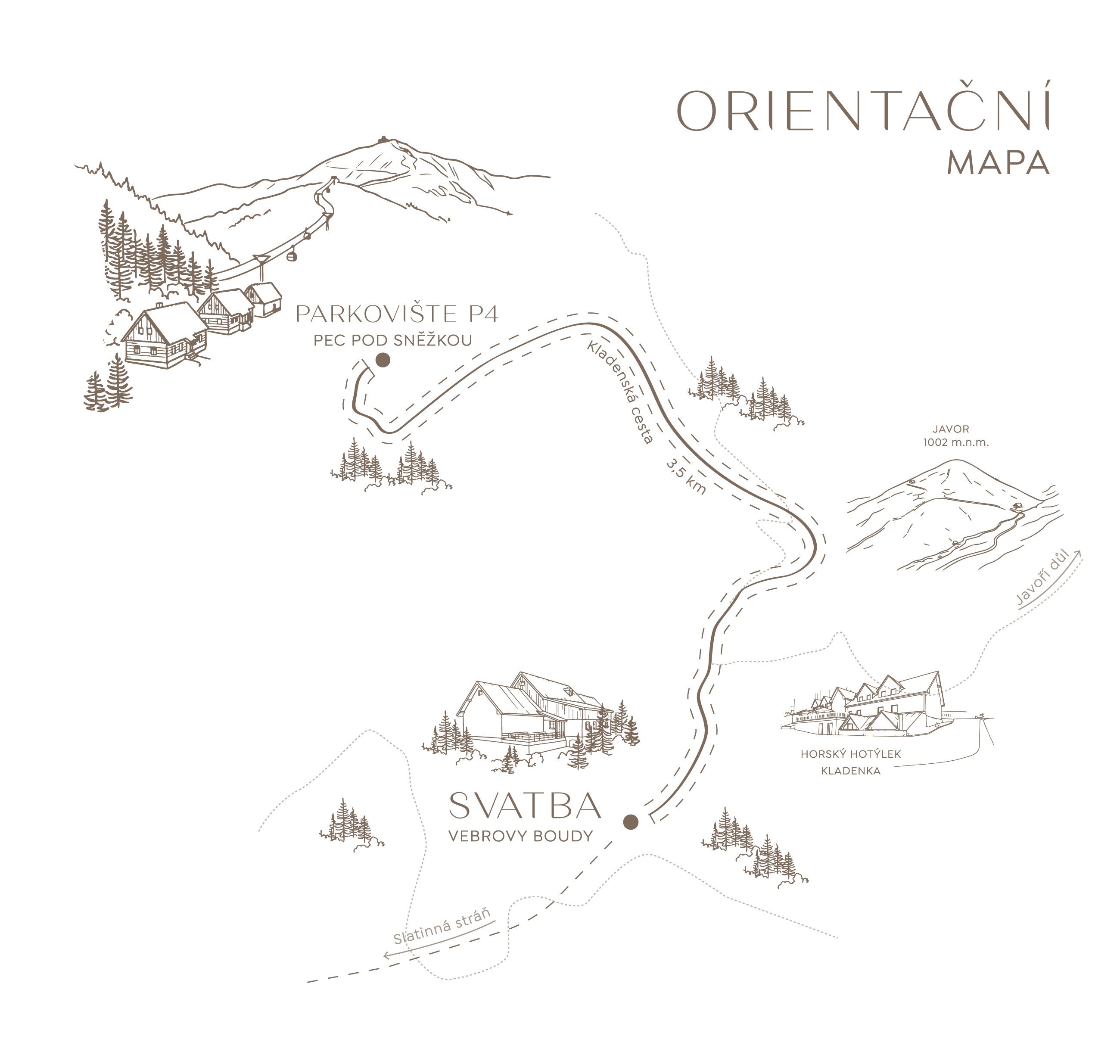 Orientační mapa k Vebrovým boudám